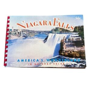 1955 NIAGARA FALLS AMERICA'S WONDERLAND IN NATURAL COLOR BOOK - J 8704